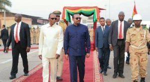 Ethiopia Prime Minister arrives Guinea