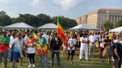 Ethiopians in Washington D.C. rally supporting Ethiopia