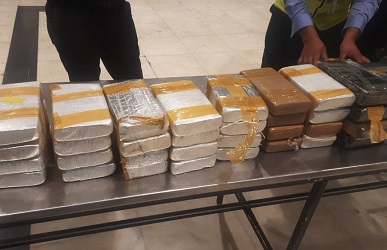Ethiopian police seize 97 kilograms cocaine