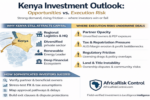 Kenya’s Investment Appeal Remains Strong, but Execution Risk Is Rising