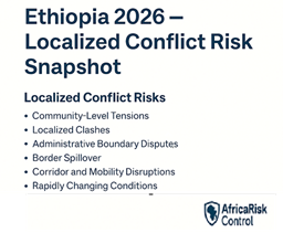 Localized Conflict Patterns Defining Risk Factor for Ethiopia in 2026