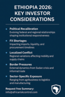 Ethiopia 2026 Key Investor Considerations as Political, FX, and Security Pressures Persist