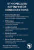 Ethiopia 2026 Key Investor Considerations as Political, FX, and Security Pressures Persist
