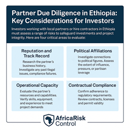 Ethiopia 2026 Why Partner Enhanced Due Diligence Decides Project Success